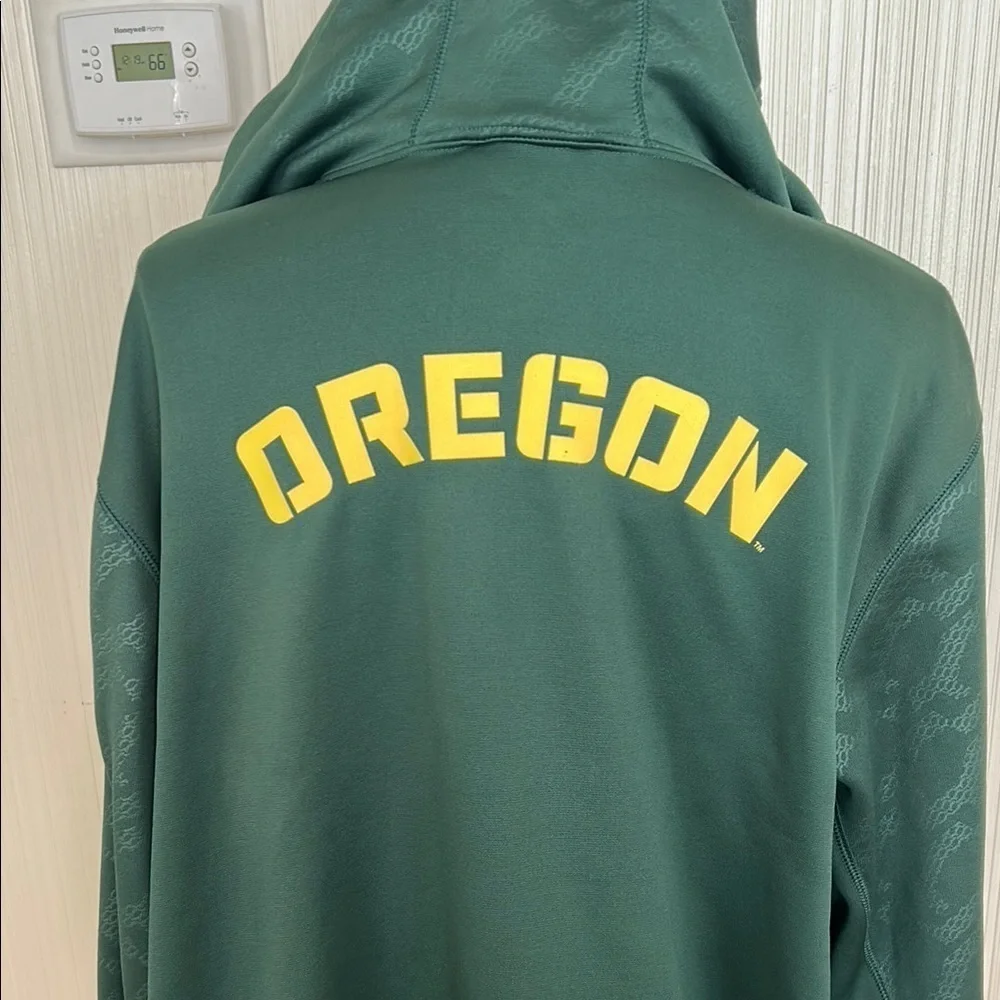 Nike Oregon Duck Forest Green Performance Jacket with Yellow Accent